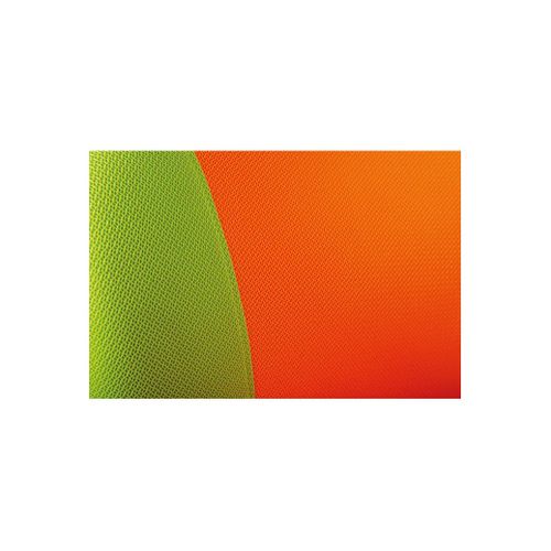 Chaise De Bureau Enfant Pivotante à Roulettes Avec Assise Rembourrée, Coloris Orange/vert