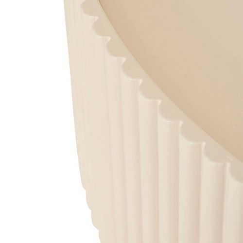Table D'appoint Table à Café Basse Coloris Ivoire - Diamètre 45 X Hauteur 40,5 Cm