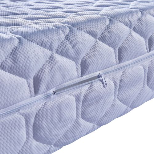 Matelas Latex 140x190 Cm Ferme Déhoussable 7 Zones Confort Respirant Rembourrage Polyester