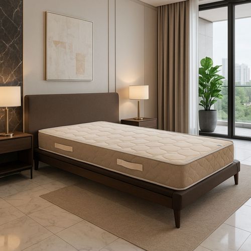 Matelas Latex Ferme 80x200x23 Cm Avec Alèse 100% Coton Et 7 Zones De Confort