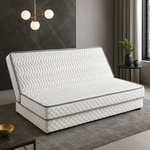 Matelas Ferme Clic Clac 140x190 Cm 15 Cm 5 Zones De Confort Rembourrage 100 % Polyester