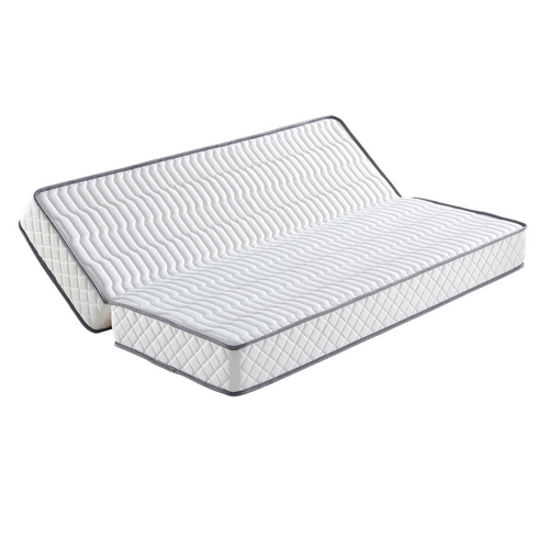 Matelas Souple Clic Clac 140x200x15 Cm Avec Alèse Et Oreiller Visco Latex 5 Zones De Confort