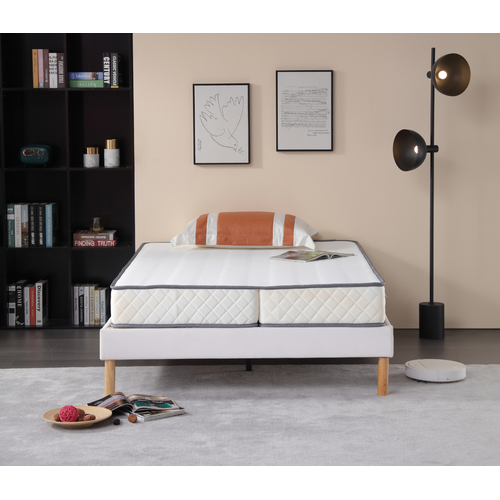 Matelas Ferme Clic Clac 130x190x20 Cm 5 Zones Confort Mousse Haute Résilience 100% Polyester