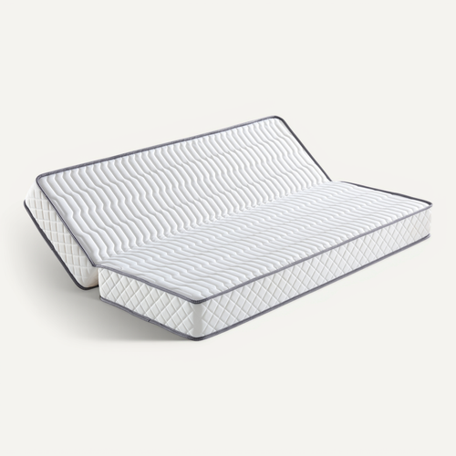 Matelas Ferme Clic Clac 130x190x20 Cm 5 Zones Confort Mousse Haute Résilience 100% Polyester