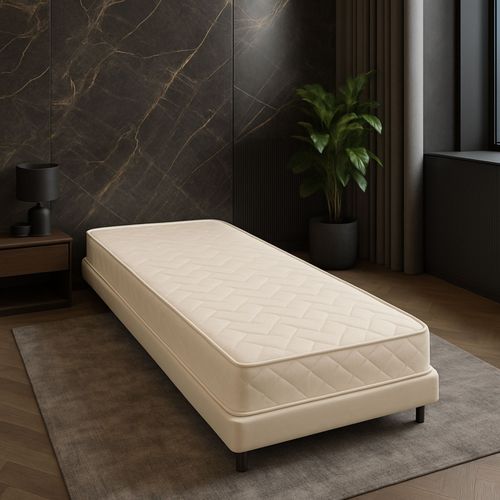 Matelas Très Ferme 90x190 Cm 13,5 Cm 7 Zones De Confort Mousse Polyuréthane Haute Résilience