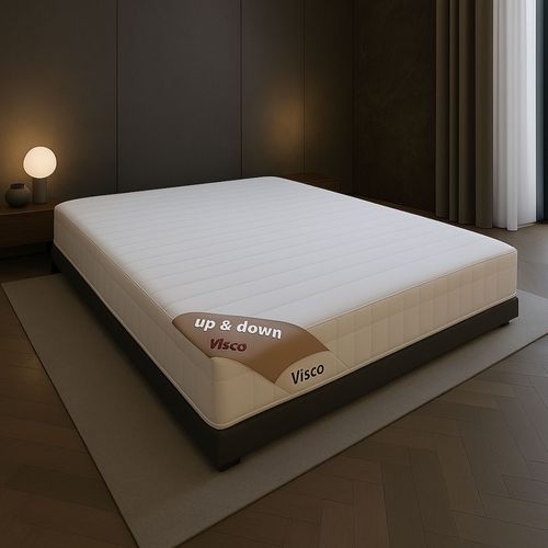 Matelas Mousse 140x200 Mousse à Mémoire De Forme 55 Kg/m3 - Hauteur 20 Cm - Soutien Ferme