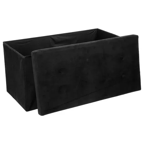 Banquette Coffre Pliable Lysandre - L. 76 X H. 38 Cm - Noir
