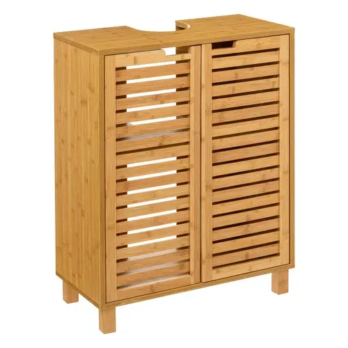 Meuble Sous Lavabo En Bambou Sicela - 60 X H. 80 Cm - Marron