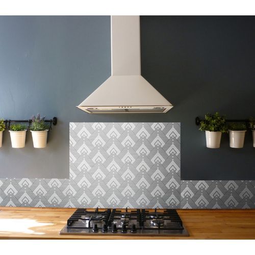 Crédence Adhésive En Aluminium Art Décoration - L. 20 X L. 90 Cm - Noir