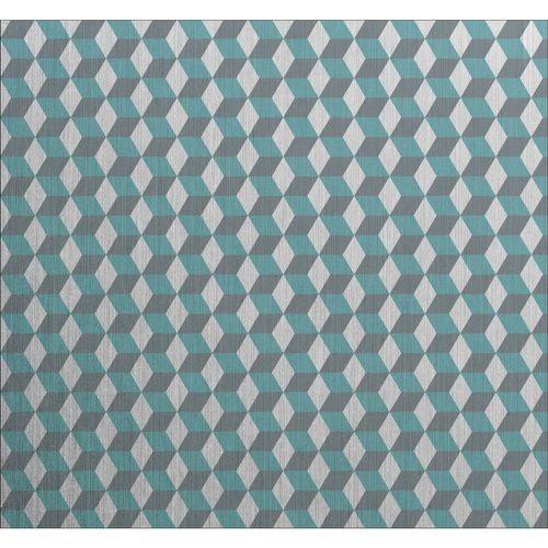 Crédence Adhésive En Alu Cube - L. 20 X L. 20 Cm - Gris