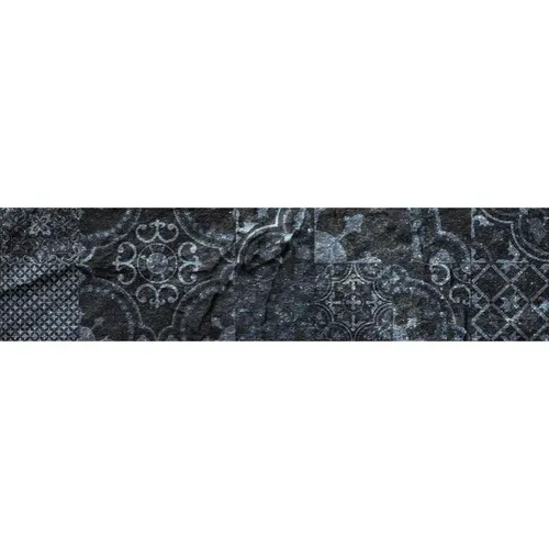 Crédence Adhésive En Alu Imitation Ardoise - L. 20 X L. 90 Cm - Noir