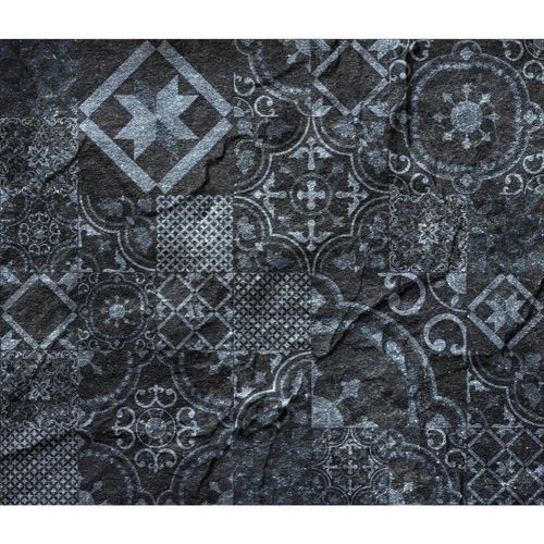 Crédence Adhésive En Alu Imitation Ardoise - L. 70 X L. 40 Cm - Noir