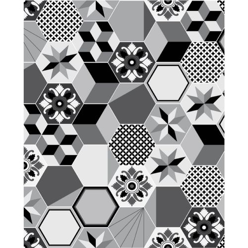 Crédence Adhésive Carreaux En Aluminium Exa - L. 20 X L. 20 Cm - Gris