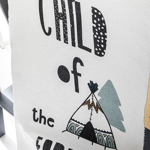 Tapis De Chambre Enfant Forest - L. 170 X L. 60 Cm - Blanc