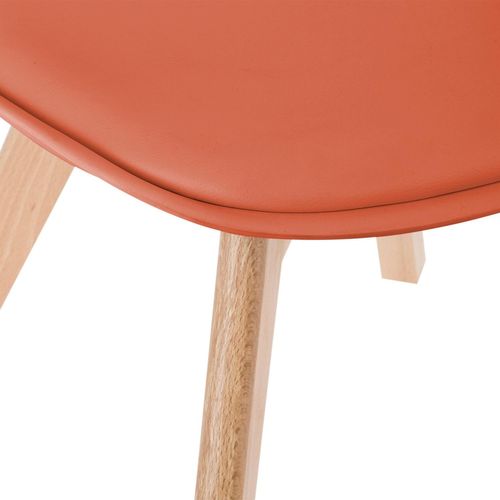 Lot De 4 Chaises Design Scandinave Baya - Terracotta