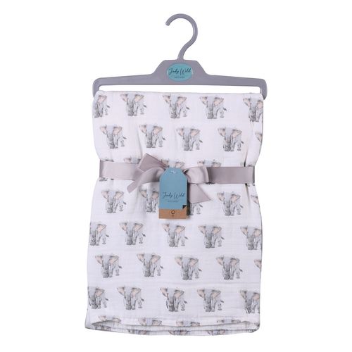 Couverture Pour Bébé - 106 X 106 Cm - Modèle Eléphant