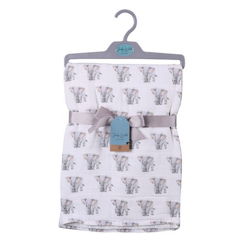 Couverture Pour Bébé - 106 X 106 Cm - Modèle Eléphant