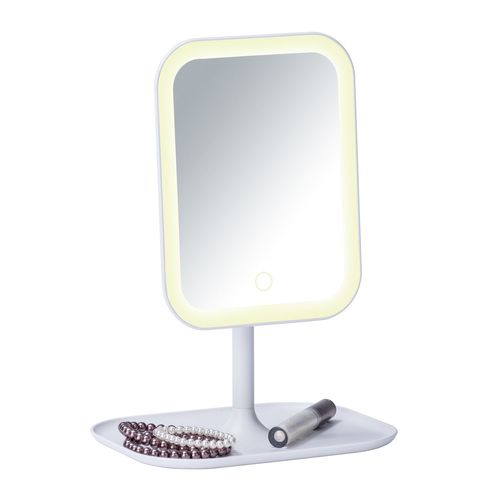 Miroir LED à Poser Bertiolo - Blanc