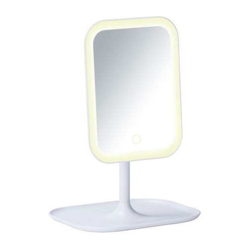 Miroir LED à Poser Bertiolo - Blanc