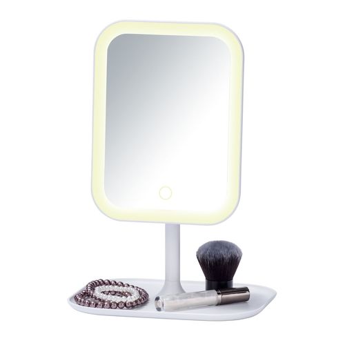 Miroir LED à Poser Bertiolo - Blanc