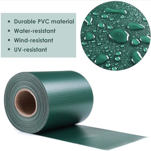 Brise Vue Occultant Clôture En Pvc 450 G/m² - 70 M X 19 Cm - 70 Clips De Montage - Vert