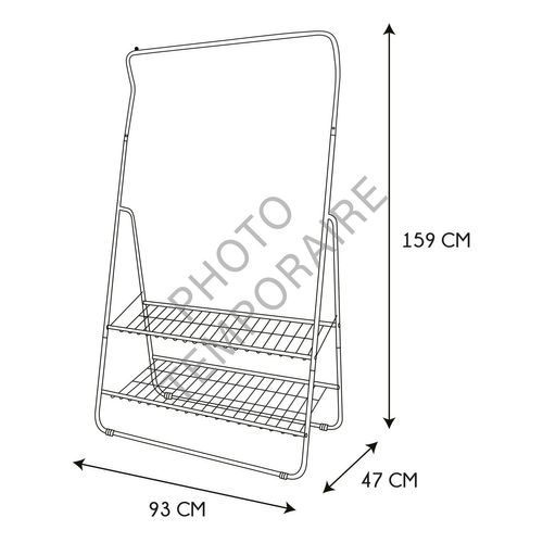 Portant Pour Vêtement En Métal - Noir