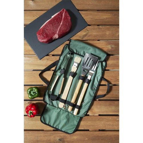 Lot De 4 Ustensiles Pour Barbecue En Acier Inoxydable