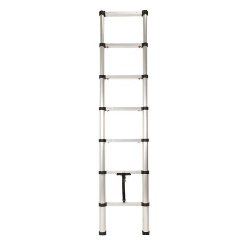 Echelle Télescopique Portative De 72 Cm à 2 Mètres En Aluminium - Gris Et Noir
