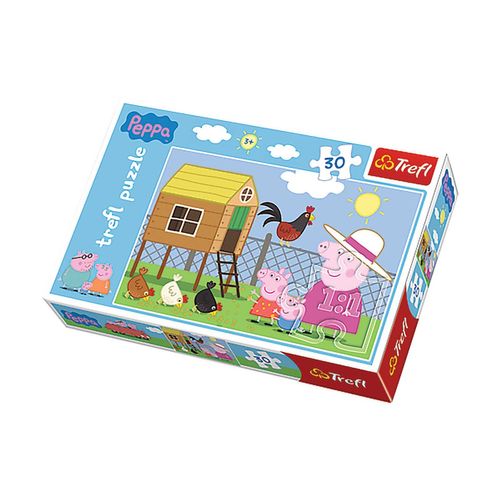 Puzzle Peppa Pig La Visite- + 3 Ans - 30 Pièces
