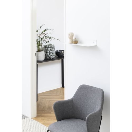 Etagère Murale 1 Tablette En Métal - L.50cm X H.7cm - Blanc