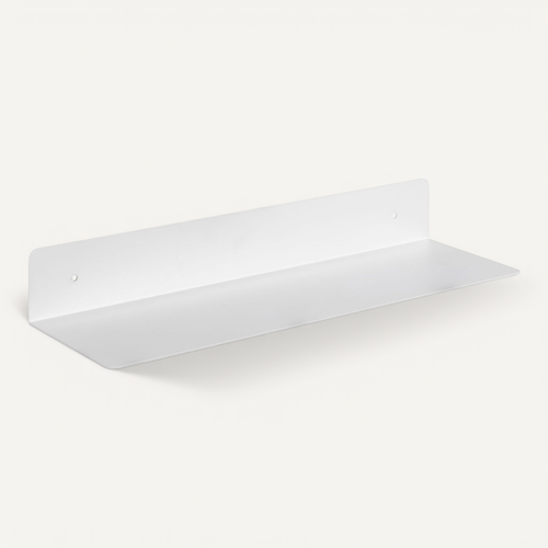 Etagère Murale 1 Tablette En Métal - L.50cm X H.7cm - Blanc