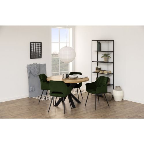 Bibliothèque 5 Niveaux En Métal - H.185 Cm - Noir