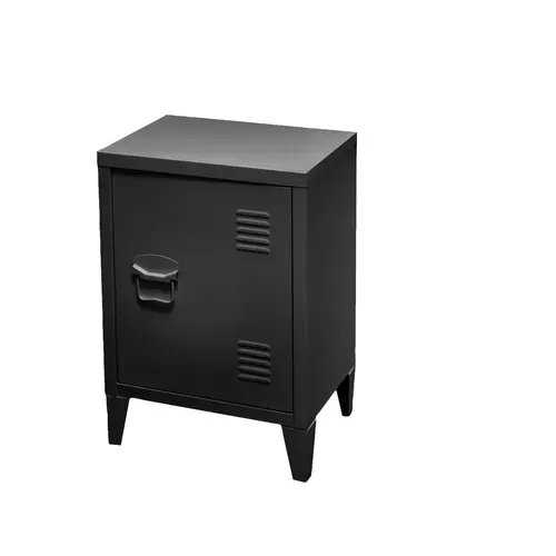 Casier 1 Porte Industriel Black En Métal - Noir