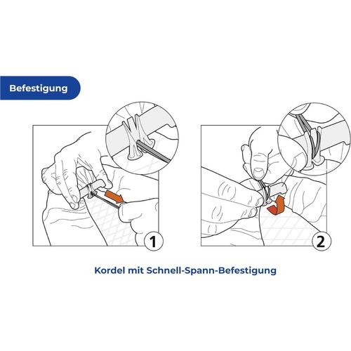 Housse De Table à Repasser - Longueur 160 Cm X 41 Cm - Bleu Et Blanc