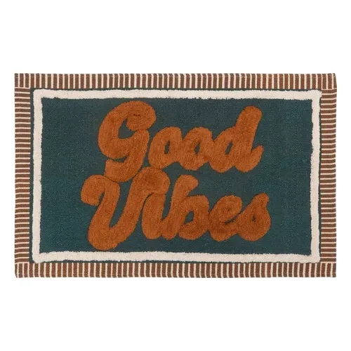 Tapis Rectangulaire Good Vibes - 60 X 90 Cm - Multicolore