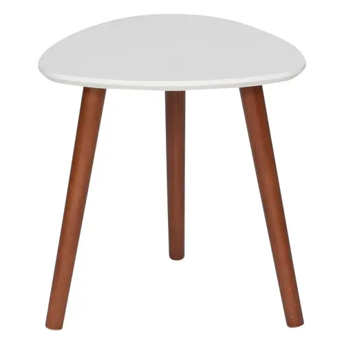 Lot De 3 Tables D'appoint Design Mileo - Vert, Ocre Et Blanc