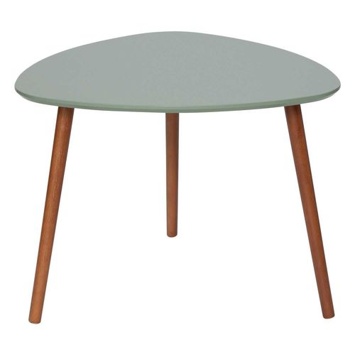 Lot De 3 Tables D'appoint Design Mileo - Vert, Ocre Et Blanc