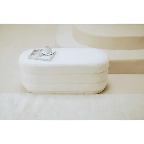 Banc 2 Places En Bouclette - Blanc