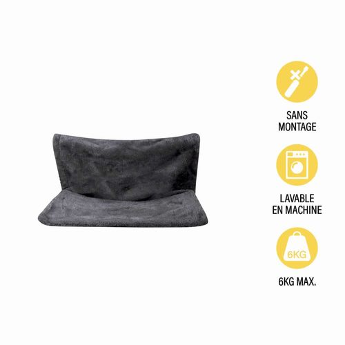Hamac De Radiateur Roméo Pour Chat - Gris Anthracite