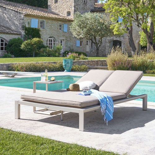 Lit De Piscine Double Evasion En Aluminium - Argile