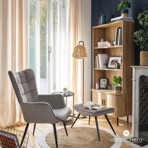 Bibliothèque 2 Portes Colva En Bois - Marron