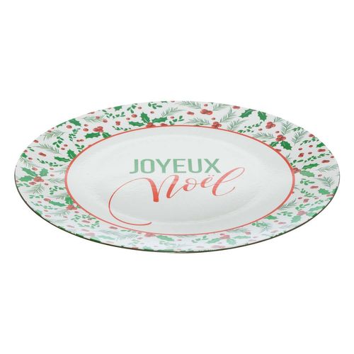 Lot De 12 Dessous D'assiette Joyeux Noël D. 33 Cm - Vert