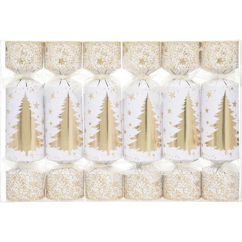 Lot De 6 Crackers Imprimés Sapin De Noël