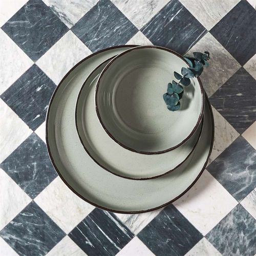 Service Vaiselle 12 Pièces  Au Gres Du Temps - Vert