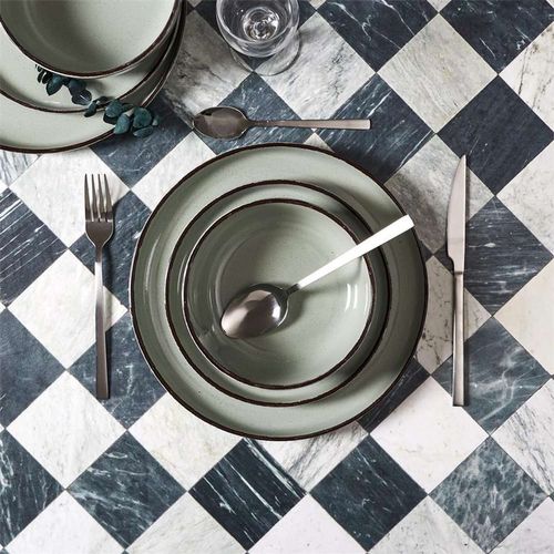 Service Vaiselle 12 Pièces  Au Gres Du Temps - Vert