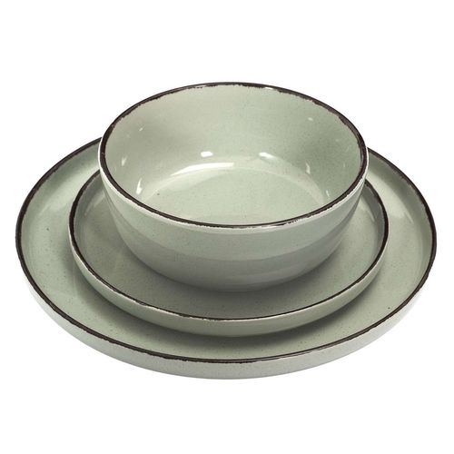 Service Vaiselle 12 Pièces  Au Gres Du Temps - Vert