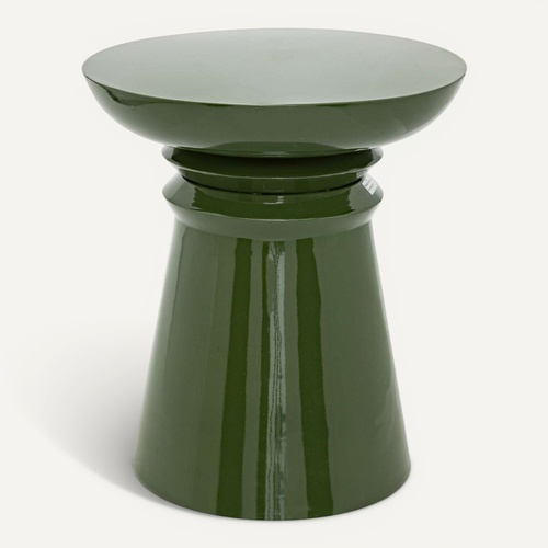 Table D'appoint Ronde En Métal Jaya - Vert