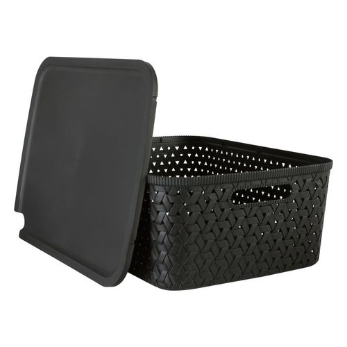 3PCS Boîte de Rangement Organiseur Créatif Osier Pour Vêtements Jouets BLANC - Maison 3PCS Boîte de Rangement Organiseur Créatif Osier Pour Vêtements Jouets BLANC - Maison