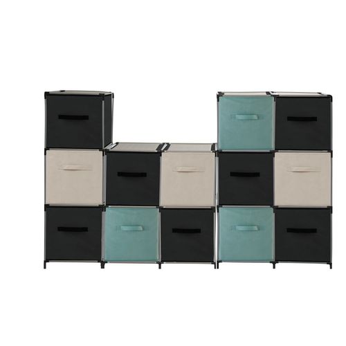 Lot De 6 Boîtes De Rangement En Tissu Mix N' Modul - L. 31 X L. 31 X H. 31 Cm - Nude