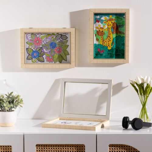 Cadre à Dessin En Bois Thea - Beige